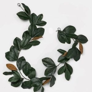 72" x 6" Artificial Magnolia Leaves Garland Green